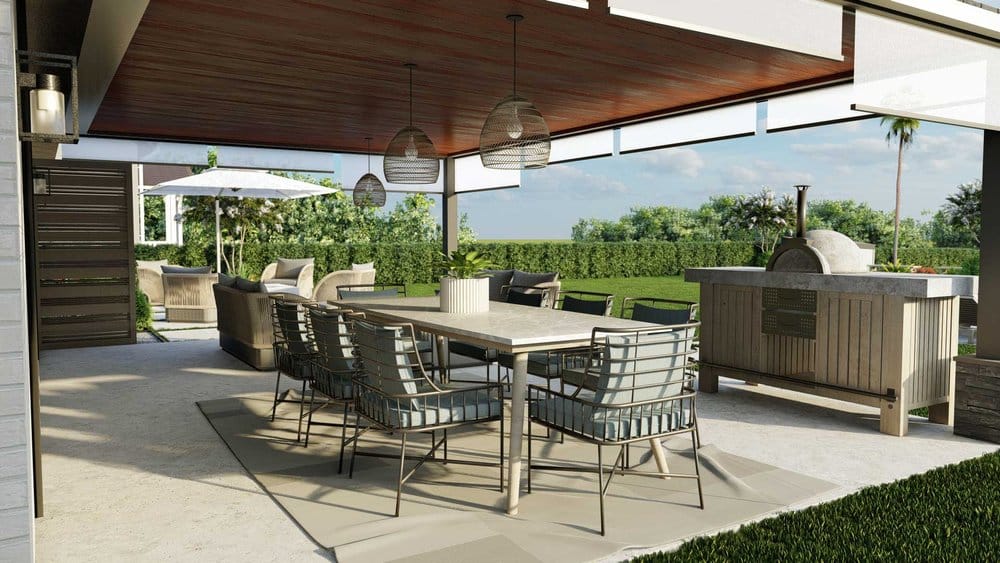 Orlando outdoor kitchen and dining design